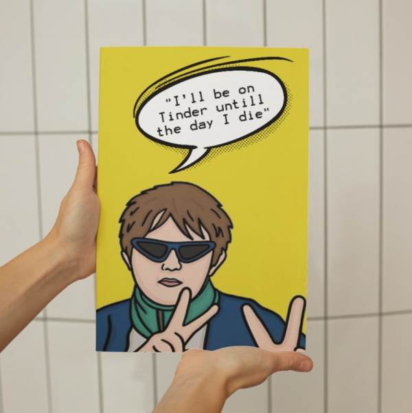 Lewis Capaldi A3 poster, Tinder Quote - Image 3