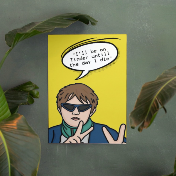 Lewis Capaldi A3 poster, Tinder Quote - Image 2