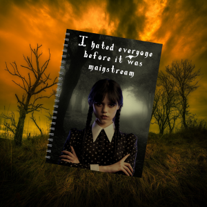 Wednesday Addams A5 Spiral Bound Notebook